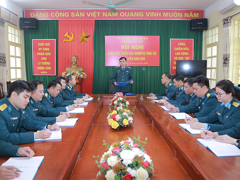 Ngành Cơ yếu Quân chủng Phòng không - Không quân triển khai nhiệm vụ công tác huấn luyện năm 2026